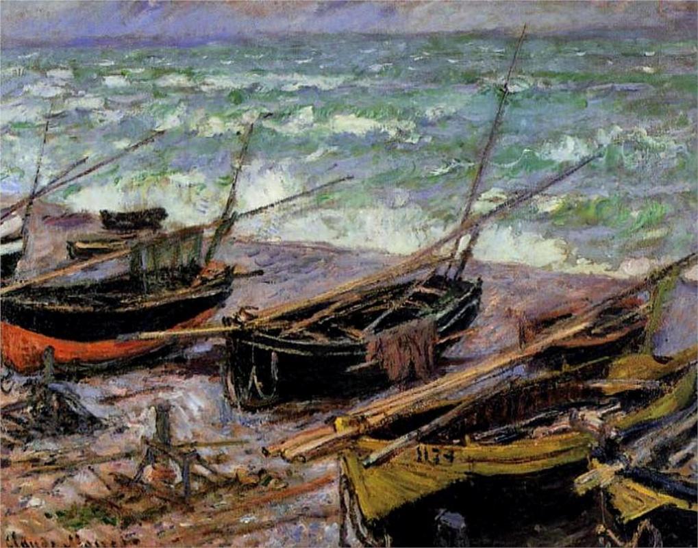 Fishing Boats - Claude Monet Paintings